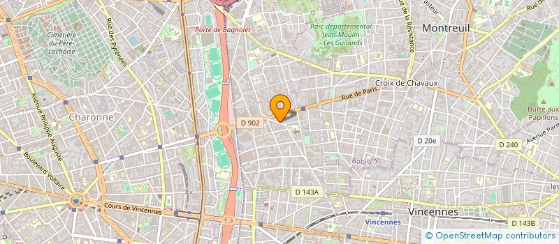 localisation de l'entreprise BARKAT BATIMENT à MONTREUIL