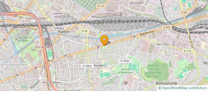 localisation de l'entreprise BARKENE SURETE à PANTIN