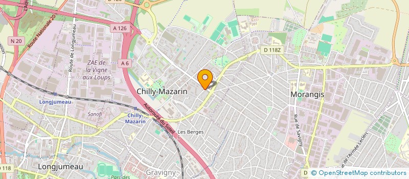 localisation de l'entreprise BARKI TRANSPORT  CHILLY-MAZARIN