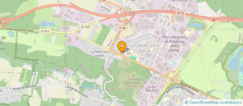 localisation de l'entreprise BARKO  ELANCOURT