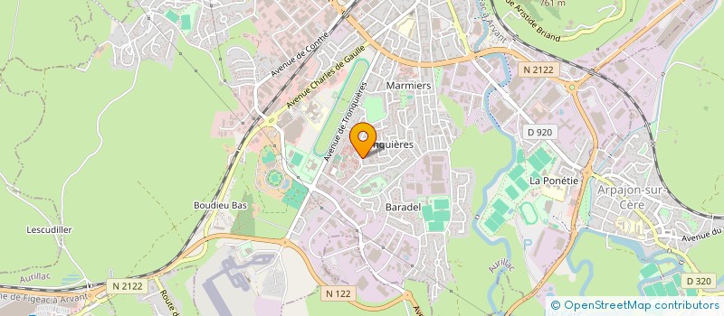 localisation de l'entreprise BARKYM à AURILLAC