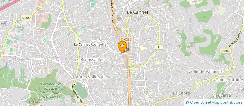 localisation de l'entreprise BARLEX à LE CANNET