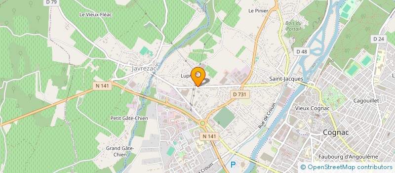 localisation de l'entreprise BARLEY à COGNAC