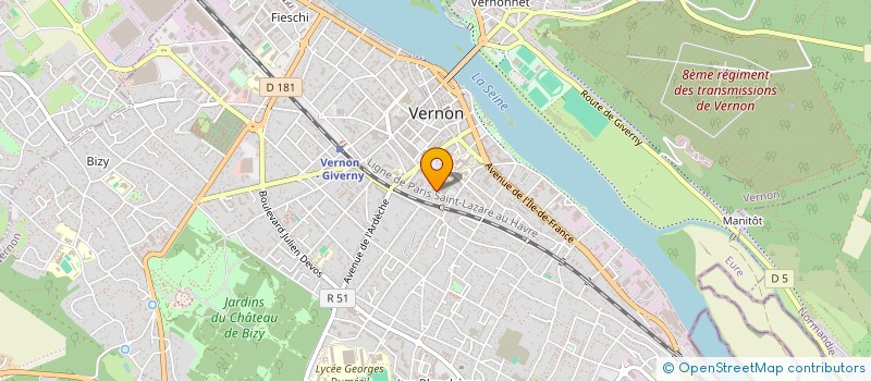 localisation de l'entreprise BARLIA  VERNON