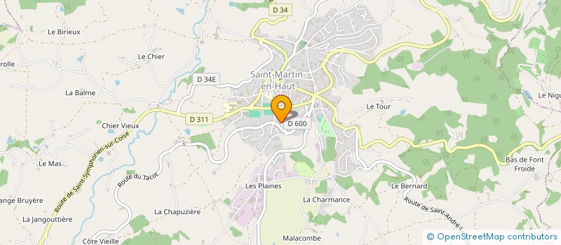 localisation de l'entreprise BARLYTUB à SAINT-MARTIN-EN-HAUT