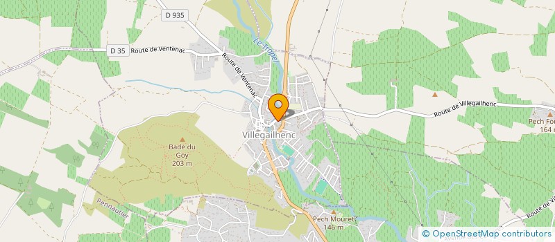 localisation de l'entreprise BARMAR  VILLEGAILHENC