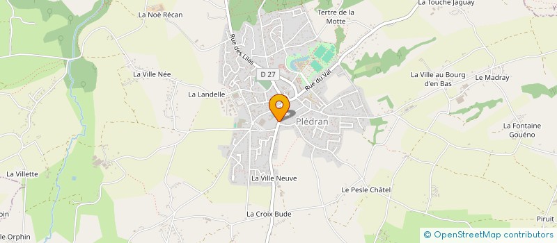 localisation de l'entreprise BARMENEZ  PLEDRAN