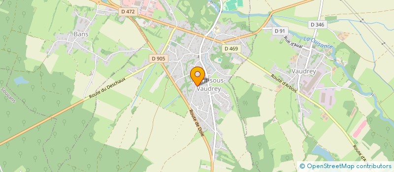 localisation de l'entreprise BARMOY ETANCHEITE COUVERTURE  MONT-SOUS-VAUDREY