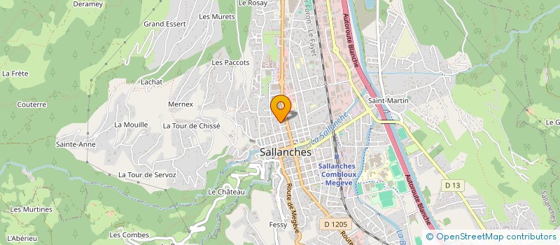 localisation de l'entreprise BARMUS à SALLANCHES