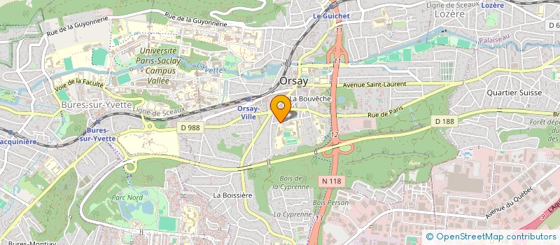 localisation de l'entreprise BARN  ORSAY