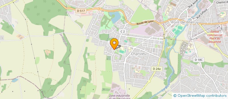 localisation de l'entreprise BARN  CHARVIEU-CHAVAGNEUX