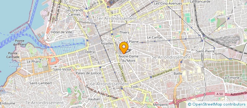 localisation de l'entreprise BARNA à MARSEILLE 6EME