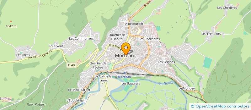 localisation de l'entreprise BARNACHON-CORTINAS  MORTEAU