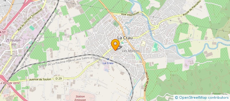 localisation de l'entreprise BARNEZET MECANIQUE ENVIRONNEMENT à LA CRAU