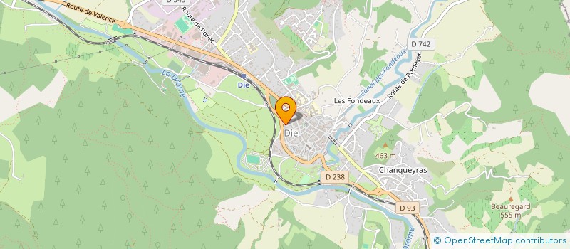 localisation de l'entreprise BARNIER ENERGIE  LAVAL D'AIX