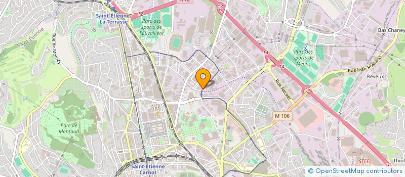 localisation de l'entreprise BARNOUD  SAINT-ETIENNE