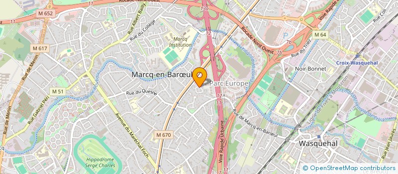 localisation de l'entreprise BARNS à MARCQ-EN-BARŒUL