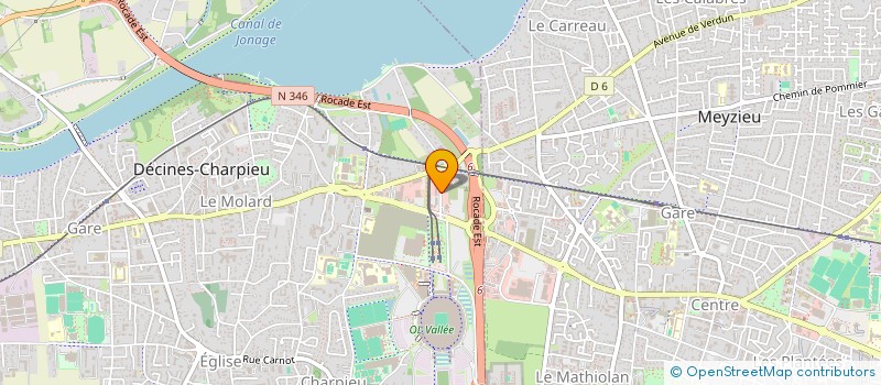 localisation de l'entreprise BARNS & MIRAN & CO  DECINES CHARPIEU