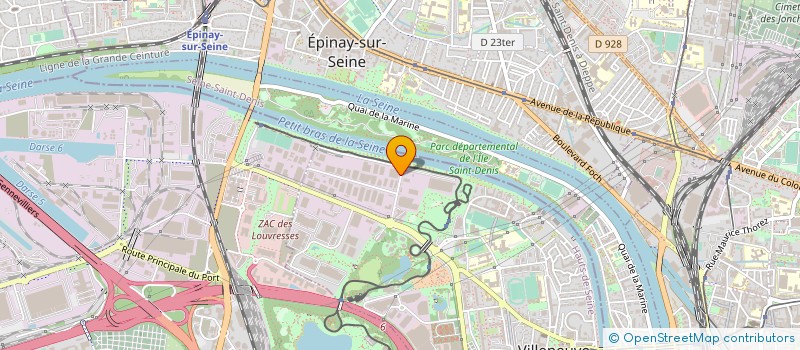 localisation de l'entreprise BARNUM à VILLENEUVE-LA-GARENNE