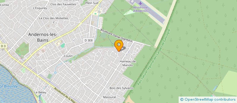 localisation de l'entreprise BAROC à ANDERNOS-LES-BAINS
