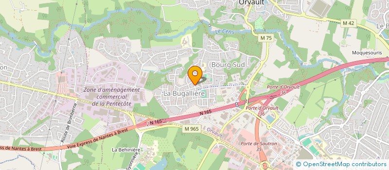 localisation de l'entreprise BAROCO à ORVAULT