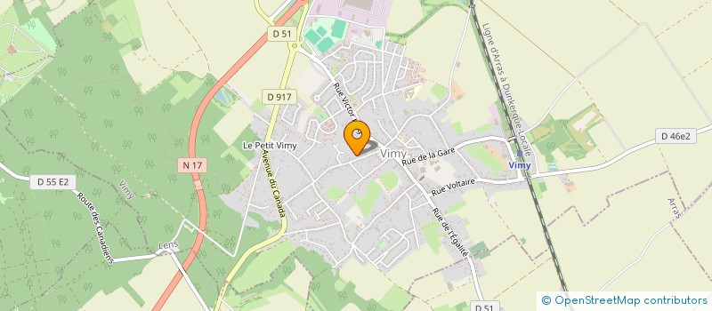 localisation de l'entreprise BAROIS à VIMY