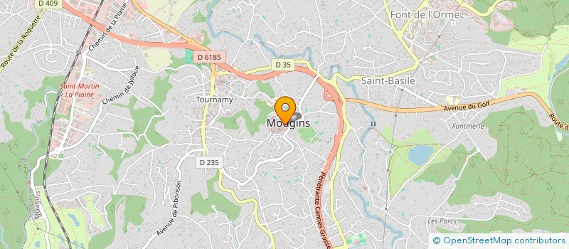 localisation de l'entreprise BAROLO à MOUGINS