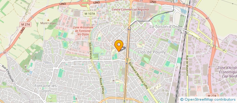 localisation de l'entreprise BAROMA à DIJON