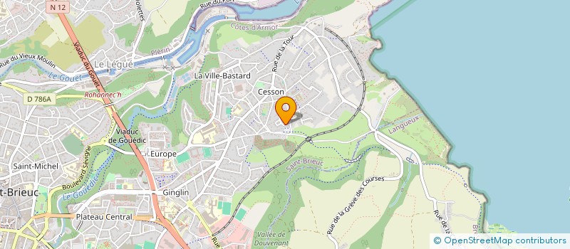 localisation de l'entreprise BARON à SAINT-BRIEUC