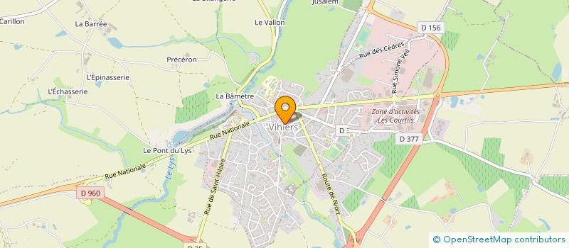 localisation de l'entreprise BARON à LYS-HAUT-LAYON
