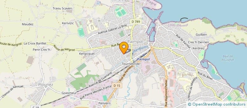 localisation de l'entreprise BARON  PAIMPOL