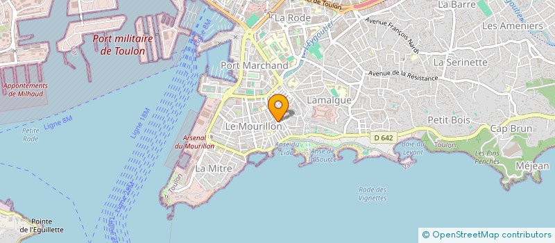 localisation de l'entreprise BARON  TOULON