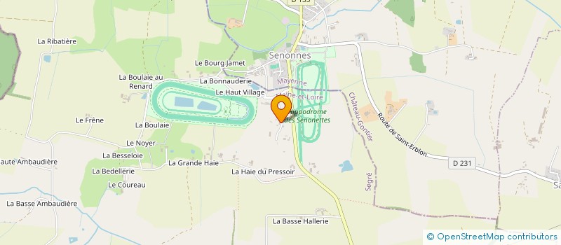 localisation de l'entreprise BARON à OMBREE D'ANJOU