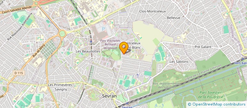 localisation de l'entreprise BARON BAT à SEVRAN
