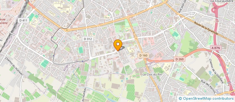 localisation de l'entreprise BARON-BEDOUET à ANGERS