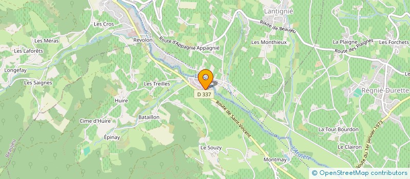 localisation de l'entreprise BARON BLEU à LES ARDILLATS