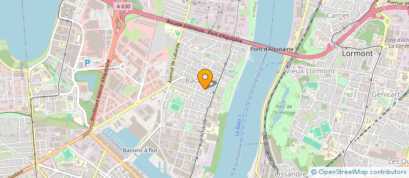 localisation de l'entreprise BARON CHRISTOPHE LASCOMBE SOPHIE  BORDEAUX