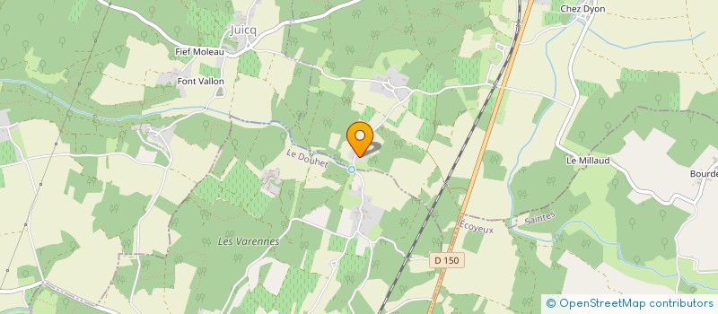localisation de l'entreprise BARON CLAUDE à AUJAC