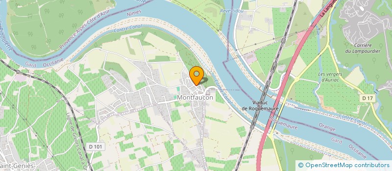 localisation de l'entreprise BARON DE MONTFAUCON  MONTFAUCON