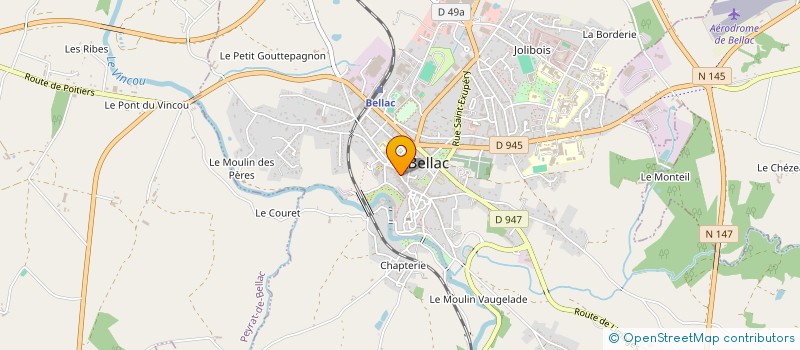 localisation de l'entreprise BARON FRERES à BELLAC