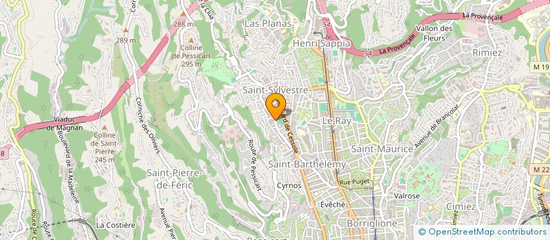 localisation de l'entreprise BARON IMMO  NICE