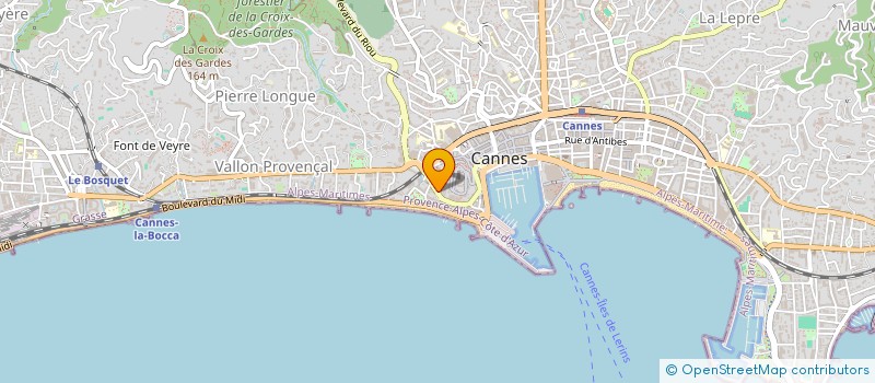 localisation de l'entreprise BARON MUSIC  CANNES