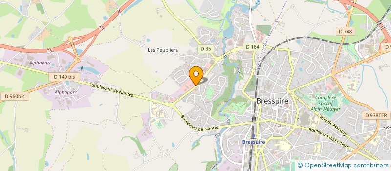 localisation de l'entreprise BARON PHILIPPE  BRESSUIRE