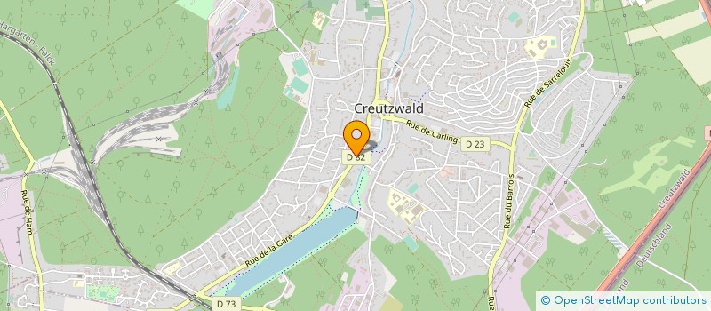 localisation de l'entreprise BARON RL  CREUTZWALD