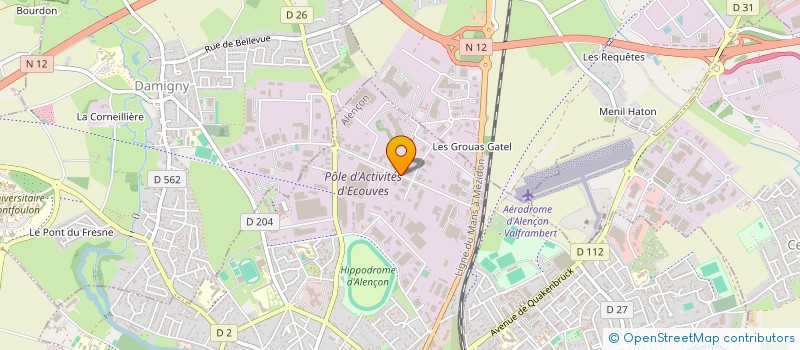 localisation de l'entreprise BARON S A  ALENCON