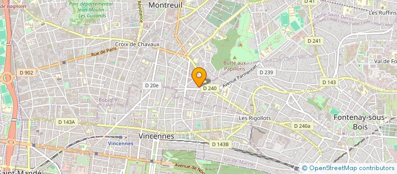 localisation de l'entreprise BARON SAGE  MONTREUIL
