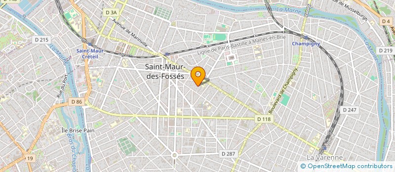 localisation de l'entreprise BARON SCI à SAINT-MAUR-DES-FOSSES