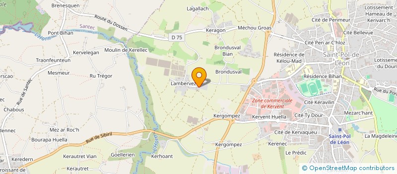 localisation de l'entreprise BARON THIBAULT ET MATHIEU INDIVISION  SAINT-POL-DE-LEON