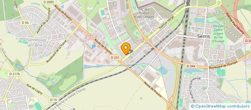 localisation de l'entreprise BARON - THIPHAVONGKHAMHEUANG  MONTEVRAIN