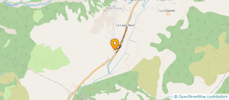 localisation de l'entreprise BARON-TOURON à MARCOUX